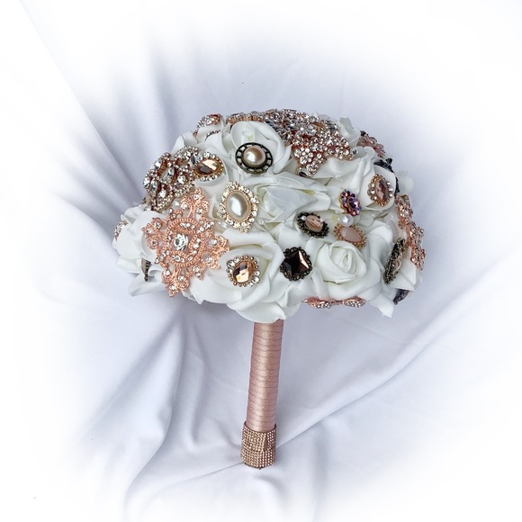 Hand Crafted | Accessories | Small Bedazzled Bouquet Flower Girl ...